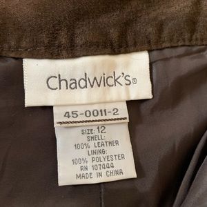 Brown 100% Suede leather slacks size 12 lined